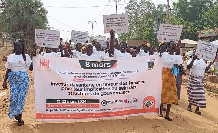 Célébration Engagée pour l’Égalité des Genres : INADES-Formation Togo et la Commune Amou 3 unies pour la Journée Internationale des Femmes