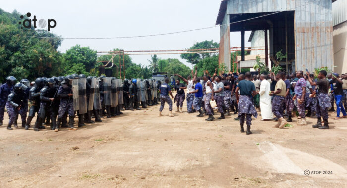 Colonel Calixte Batossie Madjoulba s’informe de la 1e phase de l’opération de renforcement de capacité de la force mixte gendarmerie-police