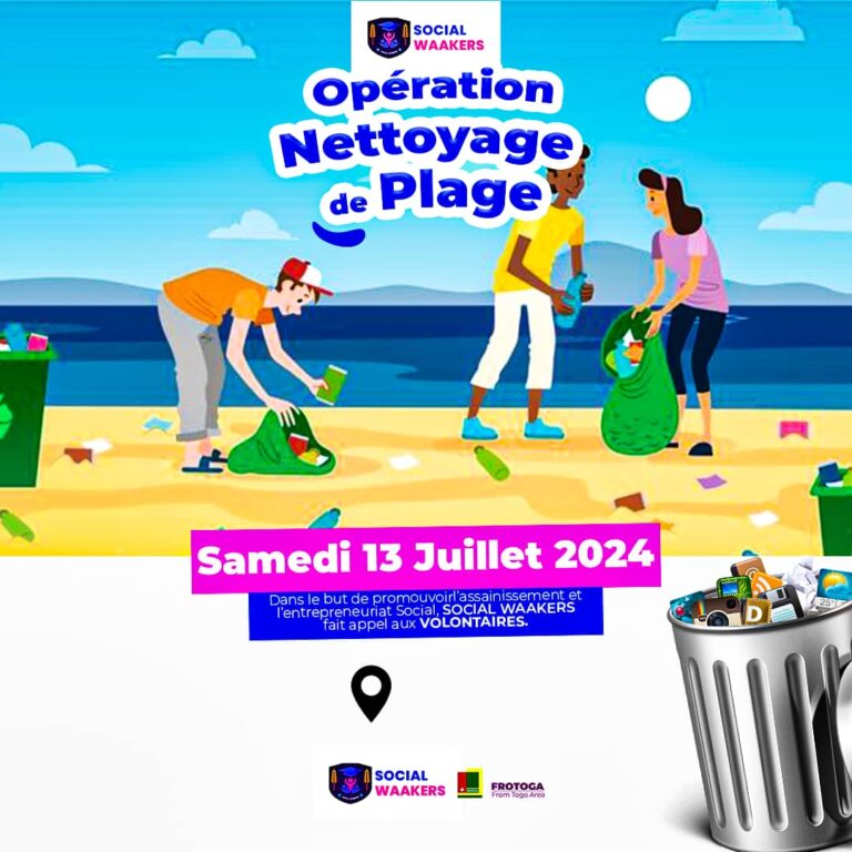 Nettoyage de la plage de Lomé ce samedi : une initiative pour un environnement plus propre