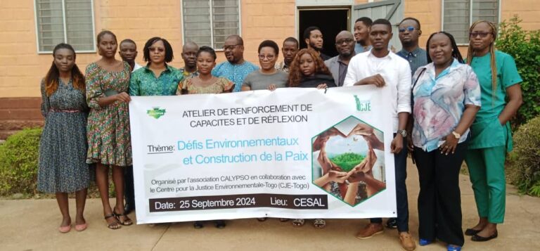 Justice environnementale et consolidation de la paix : un atelier pour relever les défis environnementaux au Togo