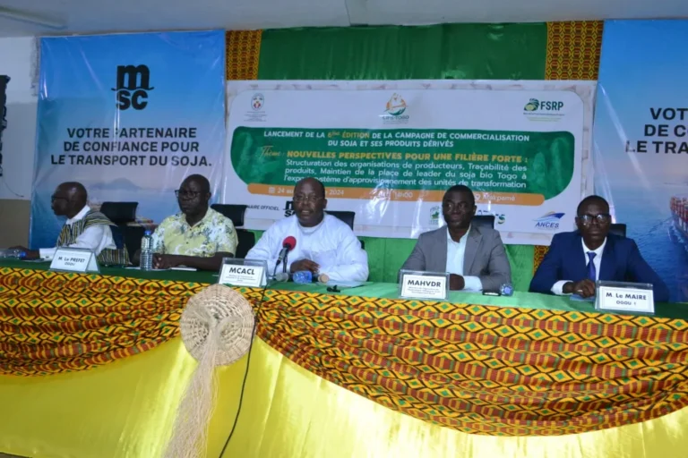 Togo : Une 6ème campagne de commercialisation du soja placée sous le signe de la durabilité et de la compétitivité