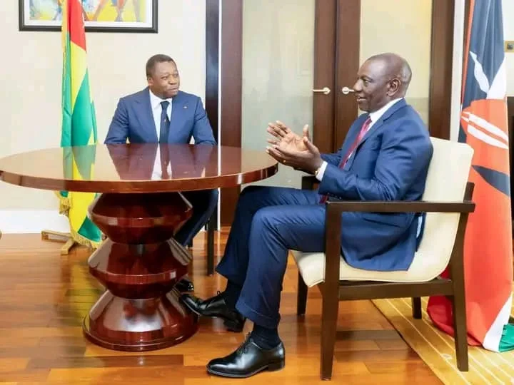 Renforcement des relations Togo-Kenya : Faure Gnassingbé et William Ruto en tête-à-tête à Accra