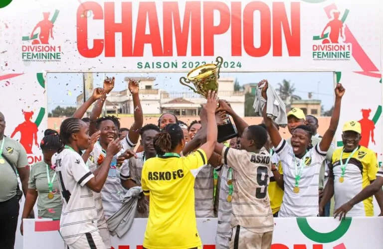 ASKO de Kara sacrée championne de la D1 féminine malgré une défaite en clôture