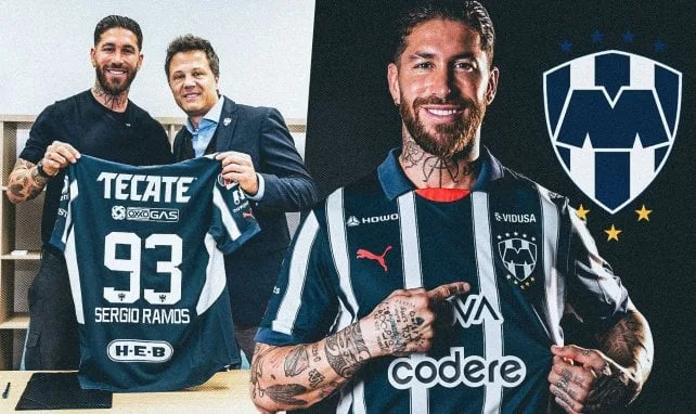 Sergio Ramos rejoint Monterrey et portera le numéro 93