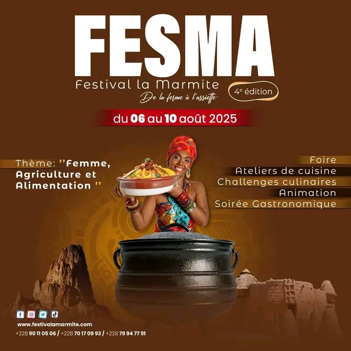 FESMA 2025 : Lomé célèbre la gastronomie africaine sous le signe des femmes et de l’alimentation