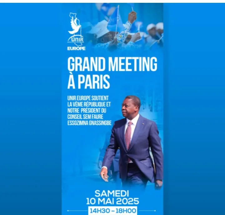 La diaspora togolaise en France mobilisée en soutien à la 5ᵉ République et au président Faure Gnassingbé