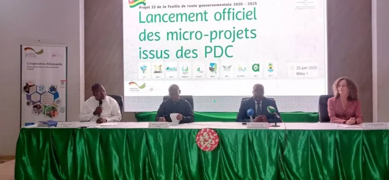 Développement local/Blitta : des micro-projets lancés dans 10 communes togolaises avec l’appui de la GIZ