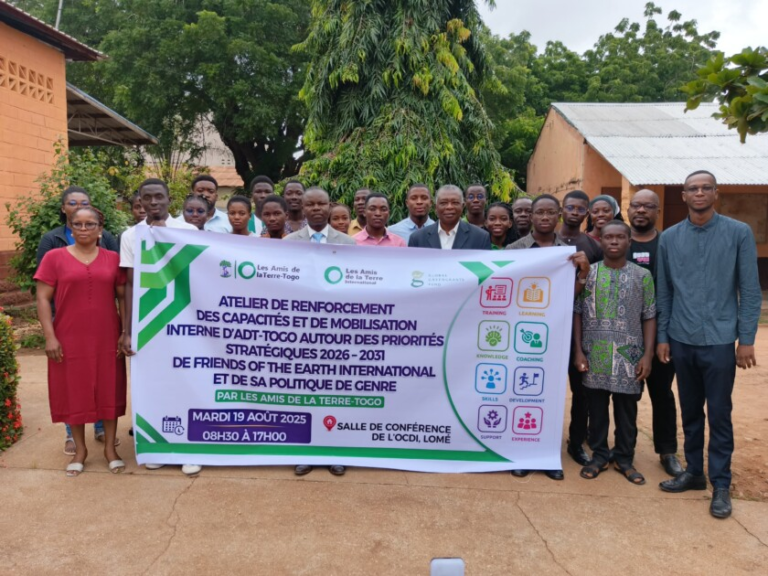 Les Amis de la Terre Togo renforcent les capacités de leurs membres sur le genre et la justice climatique