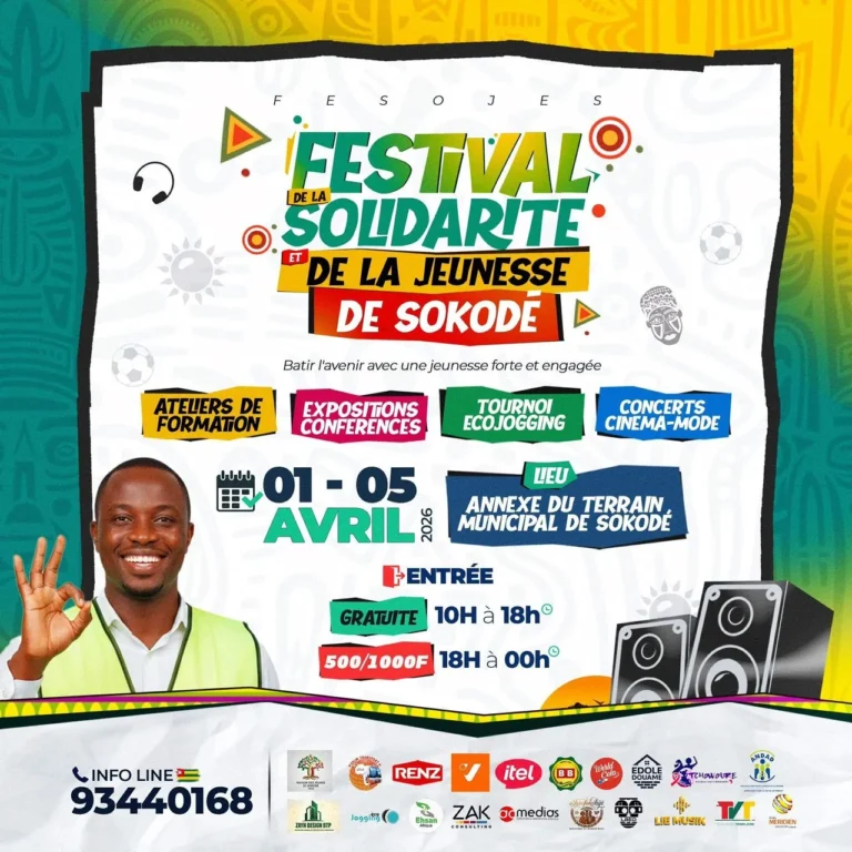 FESOJES 2026 : Sokodé accueille la première édition du Festival de la Solidarité et de la Jeunesse