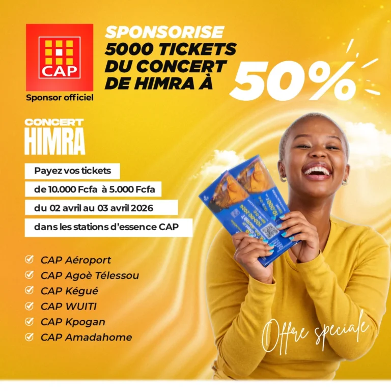 Concert de Himra à Lomé : CAP Togo subventionne les tickets pour le grand public