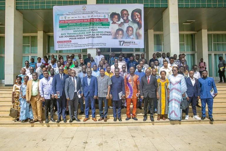 Togo : plus de 100 journalistes formés à Kara pour devenir ambassadeurs de l’Assurance Maladie Universelle