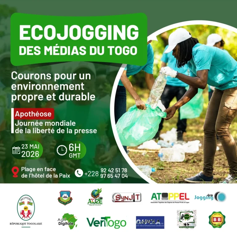Ecojogging citoyen : les journalistes togolais unissent sport et écologie pour la liberté de la presse