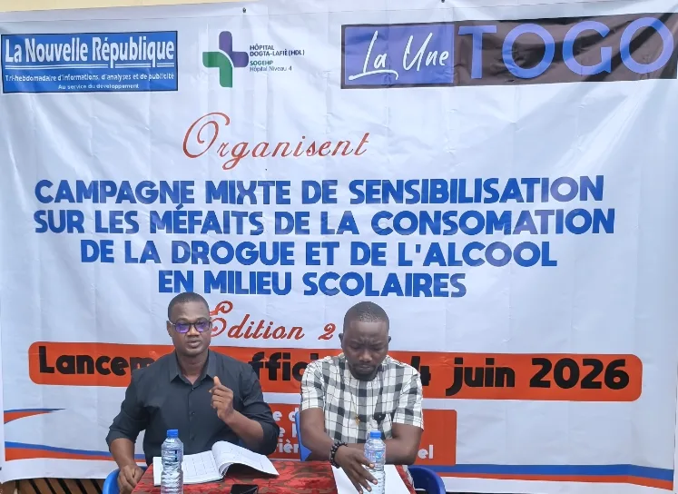 Togo : La Une Togo et La Nouvelle République relancent leur campagne de lutte contre la drogue et l’alcool en milieu scolaire