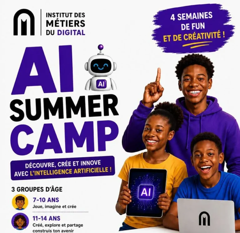 L&rsquo;Institut des Métiers du Digital lance un AI Summer Camp pour initier les jeunes à l&rsquo;intelligence artificielle