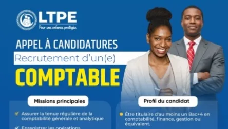 Emploi : la Ligue Togolaise pour la Protection de l’Enfance recrute un comptable